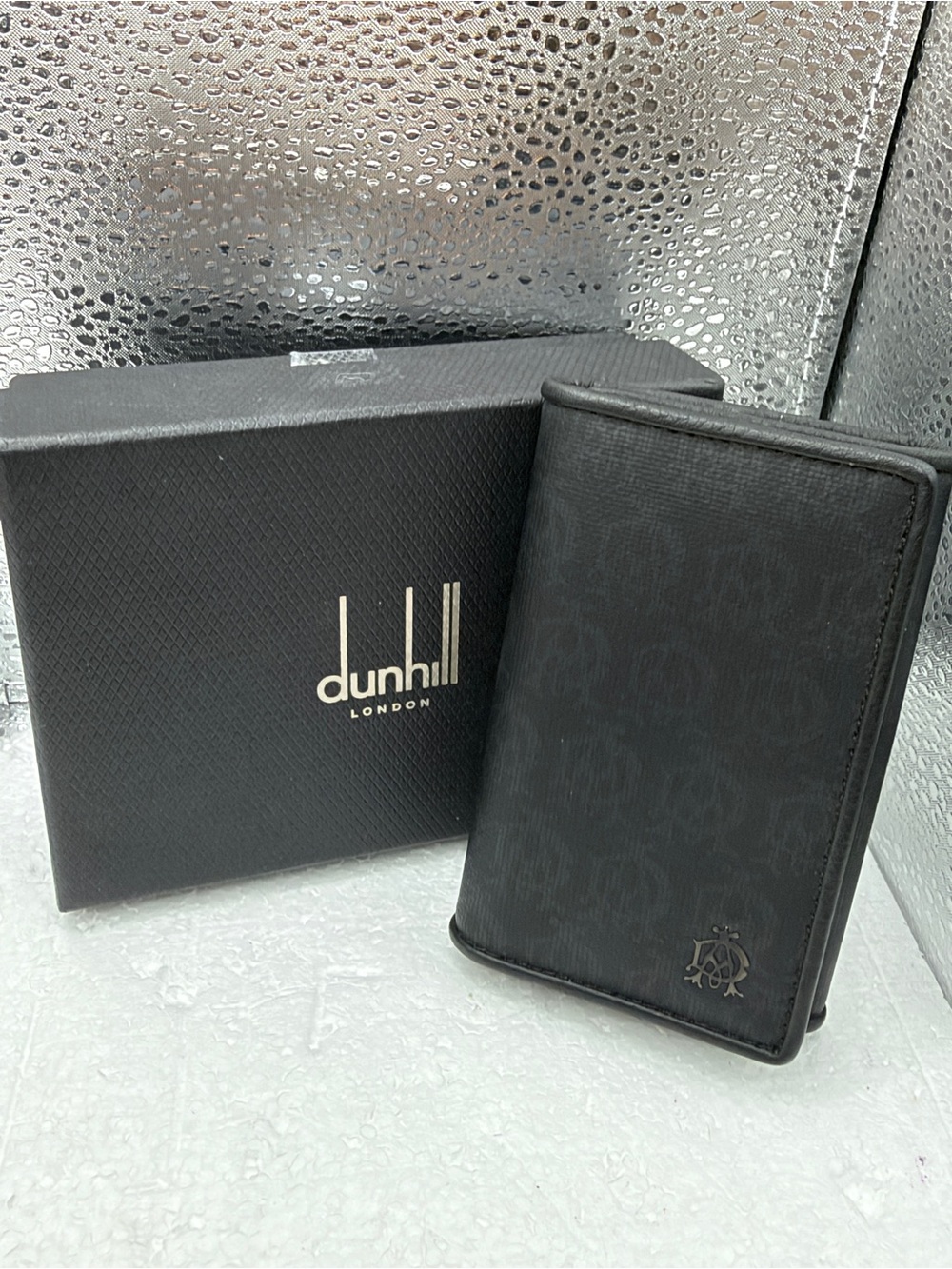 dunhill Black Men's Leather Key Case